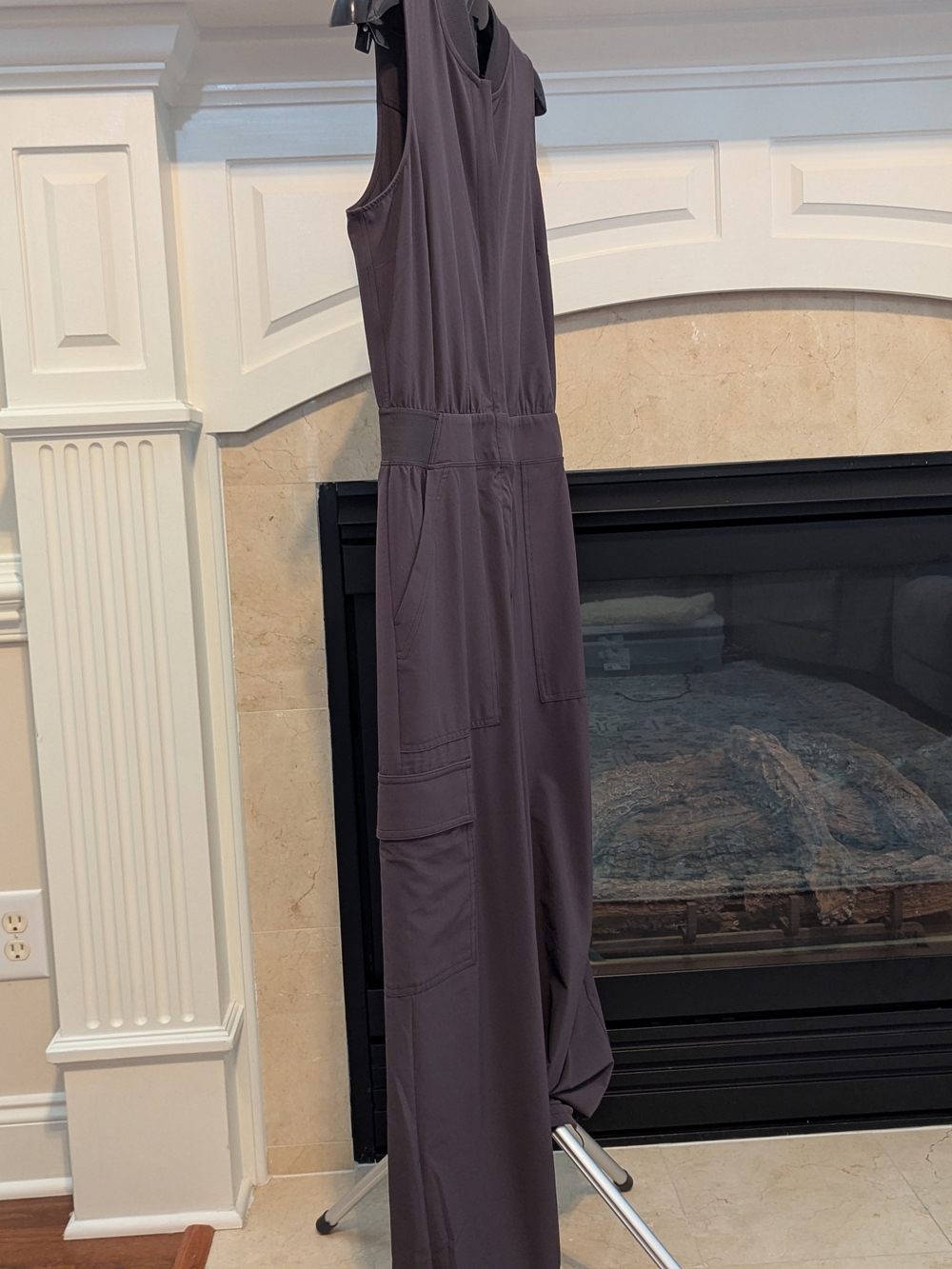 Athleta Brooklyn Cargo Utility Jumpsuit in Shale (Shale Gray) - Picture 2 of 7
